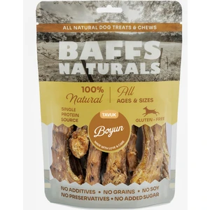 Baffs Naturals Tavuk Boyun %100 Doğal Organik Çiğnemelik Köpek Ödül Maması 100 gr