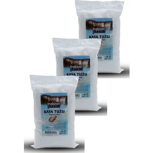 Trabzon Pazarı Rafineli, Iyotsuz Öğütülmüş Kaya Tuzu 3x1 Kg