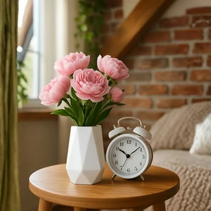 Nevhan Sanat Minimalist Beton Seramik Mini Vazo – Modern Masaüstü Dekoru ve Çok Amaçlı Kullanım (10  cm )