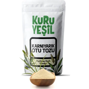 Kuru Yeşil Organik Psyllium Karnıyarık Otu Tozu 100 gr