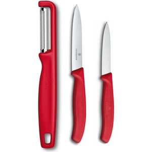 3'lü Set Kırmızı Soyacak + Düz Bıçak