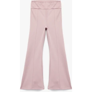 Beli Lastikli Basic Ispanyol Paça Pantolon