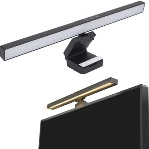 50 cm LED Monitör Lambası – 3 Renk Sıcaklığı Ayarı, Dokunmatik Kontrol, 60 Dakika Zamanlama, Modern Tasarım, USB Dc 5V Güç, Abs Gövde, Masa Üstü Işık TB-301S