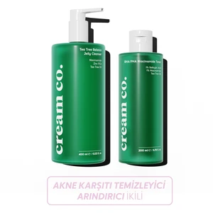 Cream Co. Yağ Dengeleyici Temizleyici Arındıcı İkili (Niacinamide + Çay Ağacı Yağı)