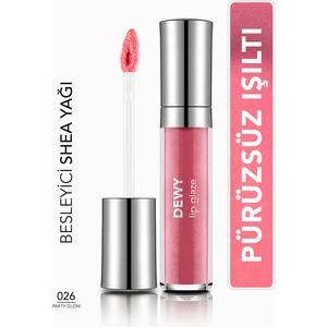 Dewy Lip Glaze Nemlendirici Etkili Yarı Transparan Dudak Parlatıcısı (026 Party Glow) 8682536069489