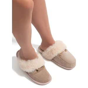 Maya Kadın Ev Terliği Bej 37/41 GG0141