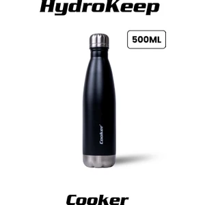 Hydrokeep 500 ml Paslanmaz Çelik Termos – Çift Kat Vakumlu, Sızdırmaz Kapaklı, 6 Saat Sıcak & Soğuk Tutma”
