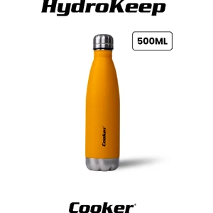 Hydrokeep 500 ml Paslanmaz Çelik Termos – Çift Kat Vakumlu, Sızdırmaz Kapaklı, 6 Saat Sıcak & Soğuk Tutma”