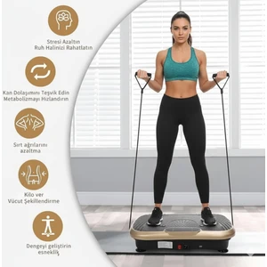 Vibro Vibration Plate Egzersiz ve Titreşimli Basen Karın Kol Bacak Spor Aleti