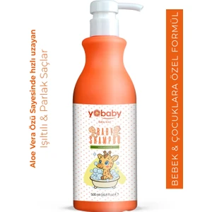 Yobaby Saç ve Vücut Şampuanı 500ML,HASSAS Bebek Cildi, Göz Yakmayan Bebek Çocuk Şampuanı
