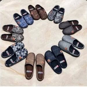 Erkek 3 Çift Ev Halı Terliği Misafir Terliği Yumuşak Merdane Taban Erkek Terliği