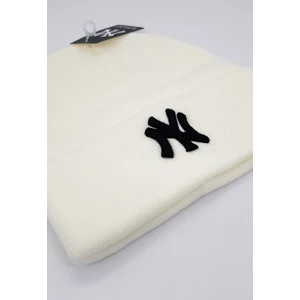 Ny Newyork Nakışlı Katlamalı Triko Bere