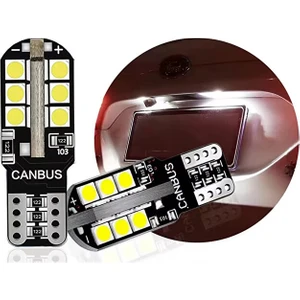 T10 LED Dipsiz W5W Canbus 24 Ledli Beyaz Park Plaka Ampul 2 Adet