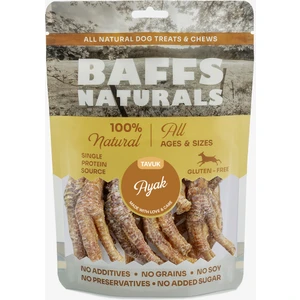 Baffs Naturals Tavuk Ayak %100 Doğal Çiğnemelik Köpek Ödül Maması 100 gr