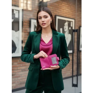 Deri Fermuarlı Küçük Kadın Cüzdanı