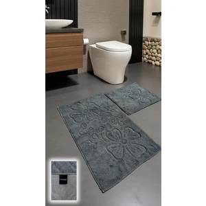 Zamantı Pamuklu Banyo Paspası Takımı – 2’li Dokuma Tabanlı, Yumuşak Dokulu Tasarım