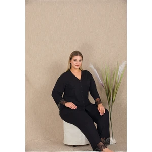 Umestyle Big Lady Lingerlie Homewear Dantel Detaylı Ikili Pijama Takımı