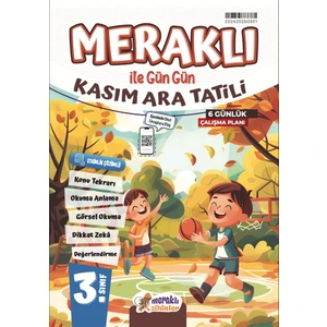 Meraklı Zihinler 3.sınıf Meraklı Ile Gün Gün Kasım Ara Tatili Kitabı