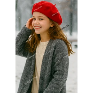 Çocuk Fransız Keçe Ressam Bere