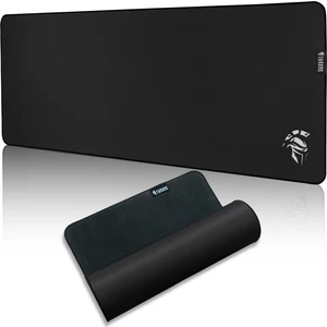 Dark Black 80X30CM Hybrid Kumaş - 4mm Kalınlık - Özel Yüzey Altı Dikiş - Kaydırmaz Zemin Xl Premium Mousepad