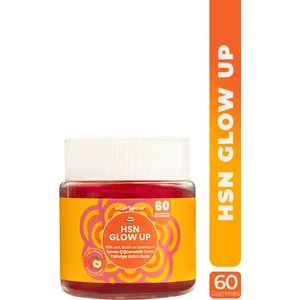 Hsn Glow Up | Folik Asit, Biotin ve Selenyum Içeren Çiğnenebilir Takviye Edici Gıda (60 Gummies)
