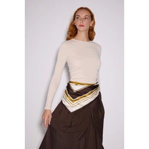 x Ngulincetin Bisiklet Yaka Uzun Kol Üst