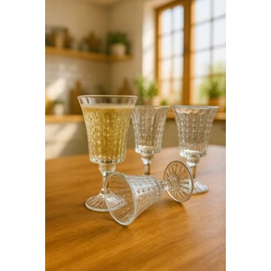 Enavm Stella 160 ml 6 Lı Kahve Yanı Su Bardağı Kadeh Su ve Meşrubat Bardağı