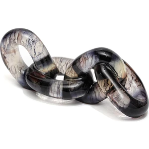 Dekoratif Transparan Kalın Siyah Zincir (26 Cm)