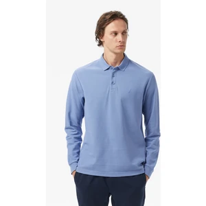 Erkek Mavi Classic Fit Uzun Kollu Polo Yaka T-Shirt K57351T.4MY