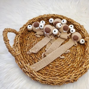 Amigurumi Örgü Kitap Ayracı Buz Devri Sid Karakteri