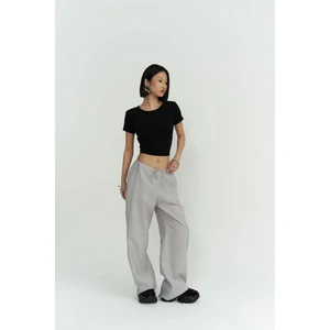 Paris Gri Basic Pantolon