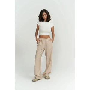 Paris Bej Basic Pantolon