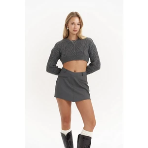 Triana Füme Mini Etek