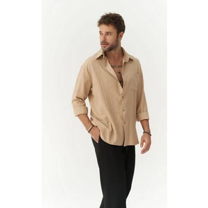 Juan Erkek Vizon Gömlek