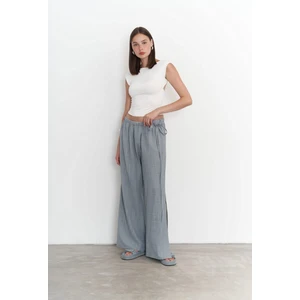 Harmony Yan Bağlama Mavi Pantolon