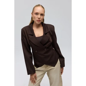 Norbury Üçgen Detay Kahve Blazer