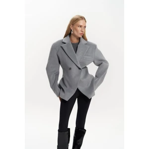 Naica Gri Belden Oturmalı Blazer