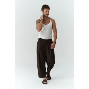 Hector Kahve Geniş Paça Erkek Pantolon