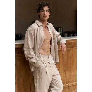 Jonathan Erkek Bej Gömlek Pantolon Takım
