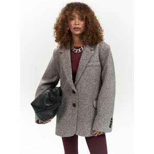 Enzo Kahve Blazer Ceket