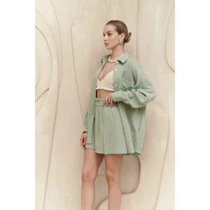 Cosmos Çağla Müslin Şort Takım