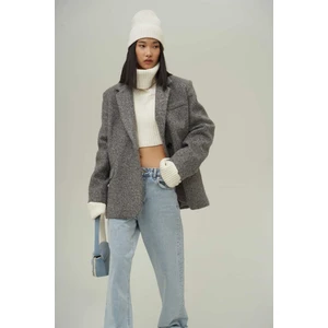 Enzo Antrasit Blazer Ceket