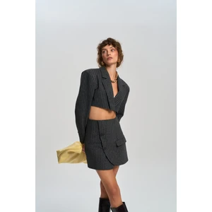 Elegant Antrasit Ceket-Etek Takım