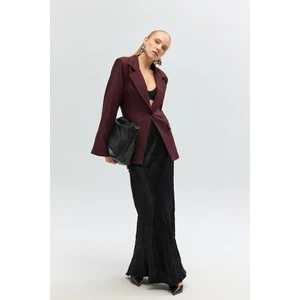 Lecco Dar Kesim Bordo Blazer