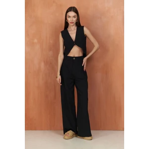 Montana Siyah Yelek Pantolon Takım