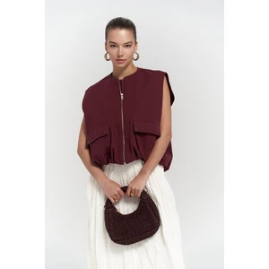 Hardy Bordo Bomber Yelek