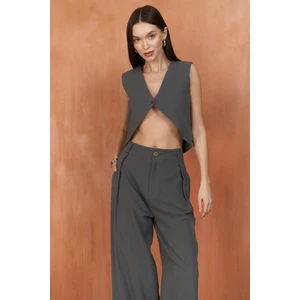 Montana Antrasit Yelek Pantolon Takım