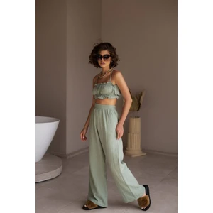 Harvey Çağla Müslin Crop Takım