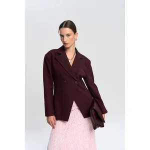 Allegany Bordo Bel Oturmalı Blazer