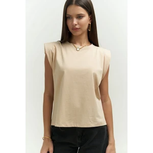 Armanda Vatkalı Vizon T-Shirt